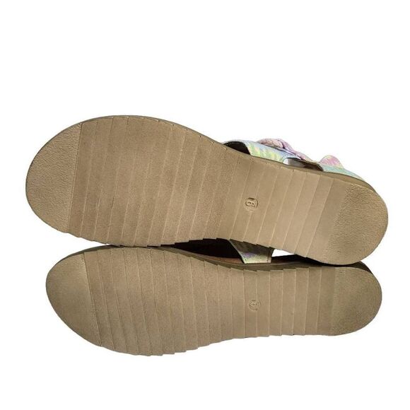 NEW Very G Dusk Tie Dye Pastel Zip Sandals Size 9 - Picture 10 of 11